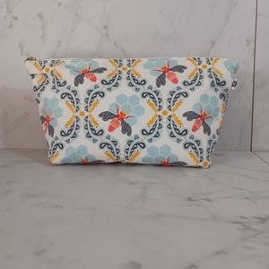 Wood & Button Cosmetic Bag Pouch